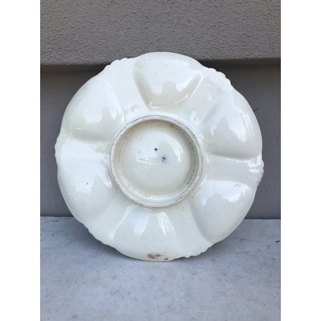 Late 19th Century Antique Westhead Moore & Company English Victorian Oyster Plate Brown For Sale - Image 5 of 6