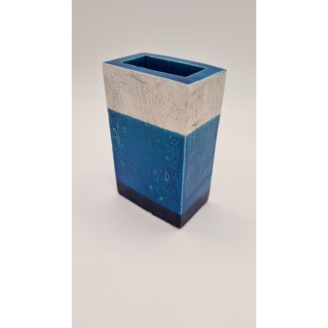 Vintage Italian Rimini Blue Vase by A. Londi for Bitossi, 1960s For Sale - Image 3 of 8