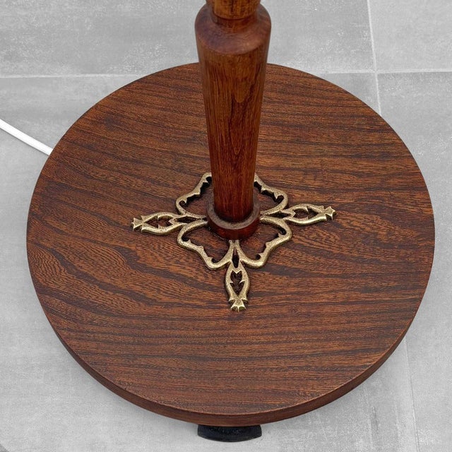 Floor Lamp in Birch and Brass from Nybro Svarveri, Sweden, 1940s For Sale - Image 9 of 14