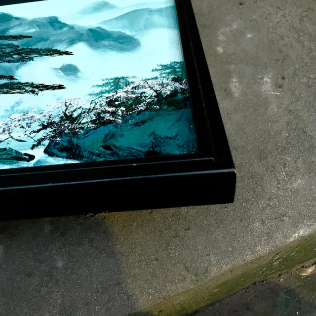 Vintage S T Young (Shu Tao Yang in Chinese) Oil Painting Signed & Framed For Sale - Image 4 of 8