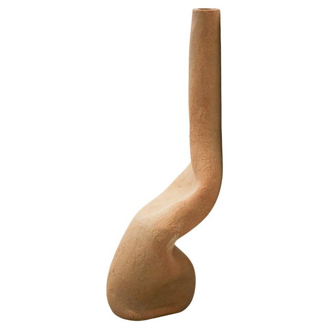 Gold Leaning Against the Wall I Decorative Ceramic Vase by Lillian Tørlen For Sale - Image 8 of 8