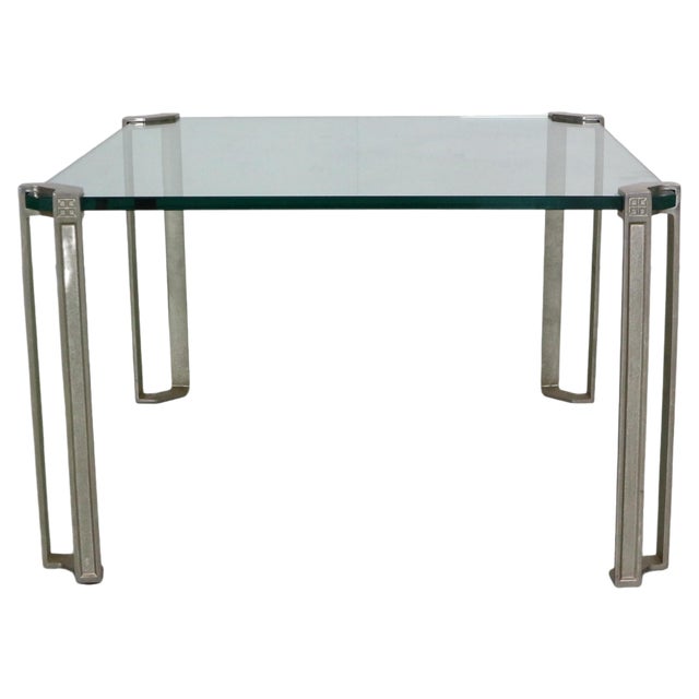 Square Glass Coffee Table by Peter Ghyczy for Ghyzcy, 1970s For Sale