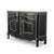 French Late 20th-C. Modern French Louis XV Style Cabinet Black & Silver Gilt, Pair Available For Sale - Image 3 of 13