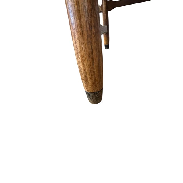 MCM Lane Furniture Walnut Ceramic Top Coffee Table For Sale - Image 9 of 11