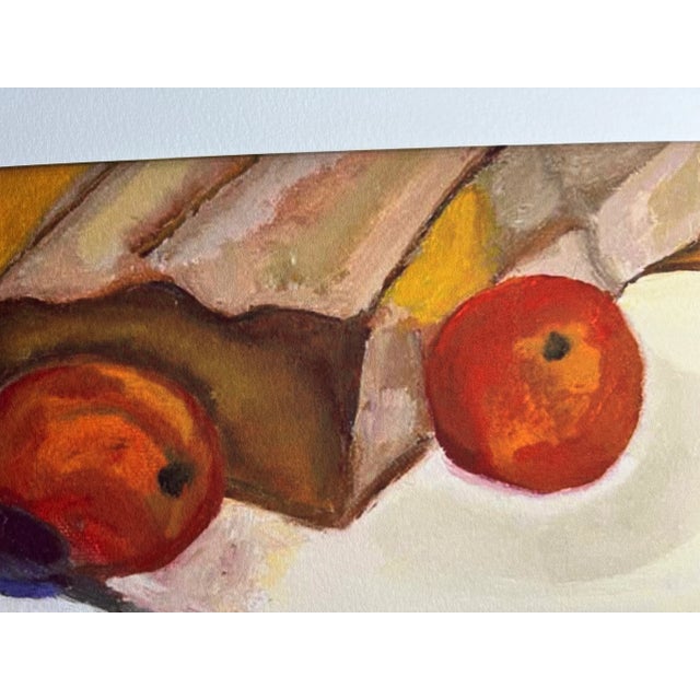 Paper Bag With Fruit on Table Lithograph by Jessica Alexander. This lithograph was produced by the artist from the...
