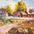 Wood Original Impressionist Landscape Farm House Oil Painting Signed Rodden For Sale - Image 7 of 8