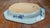 18th Century Chinese Blue and White Canton Export Vegetable Tray With Repair For Sale - Image 10 of 12