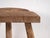 Antique Primitive Stool in Elm, 1900s For Sale - Image 4 of 6