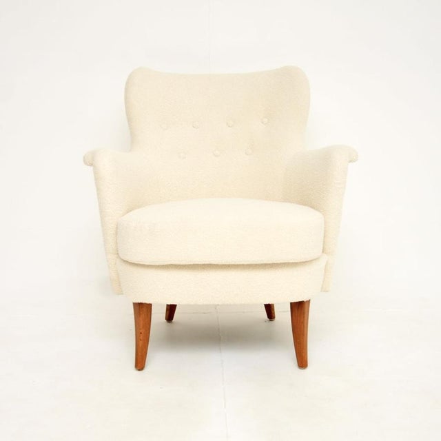 Vintage Swedish Lounge Chair by Carl Malmsten for O.H. Sjögren, 1950s For Sale - Image 9 of 9