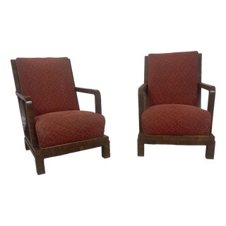 Vintage Art Deco Armchair, 1920s, Set of 2 For Sale