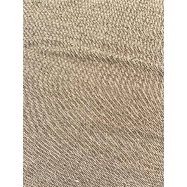 Vintage Indian Modern Khaki Color Flat Rug For Sale - Image 13 of 18