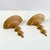 Brown Vintage Carved Oak Wood Wall Shelf Sconces- A Pair For Sale - Image 8 of 11