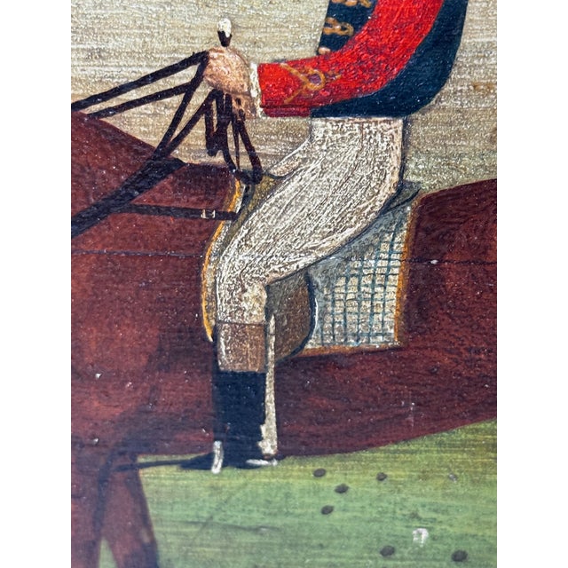 Late 19th Century English Oil Painting of Racehorse Persimmon With Jockey Jack Watts, Royal Thoroughbred Portrait Circa 1898 in the Manner of John Frederick Herring Sr. For Sale - Image 5 of 18