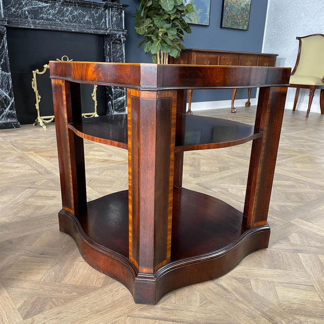 1980s Pair Weiman Leather Top Tables Chairish