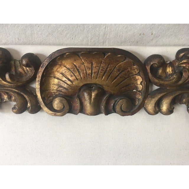 Italian Upholstered Headboard With 19th C Gilt Fragment Accents Chairish