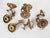 Metal 1950s Spanish Empire Cast Brass Dragon Sconces With Scavo Glass Globes - A Set of 4 For Sale - Image 7 of 11