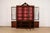 1940s Charak Furniture Georgian Flame Mahogany Breakfront Bookcase Cabinet With Carved Eagle Finial, 1940s For Sale - Image 5 of 13