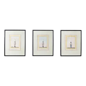 Set of Three Antique Watercolors of Austrian Military Uniforms