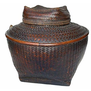 Antique Filipino Ifugao Storage Basket For Sale