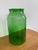 Large Vintage Green Glass Pickle Jar – 15" Hand-Blown Style Vessel For Sale - Image 4 of 12