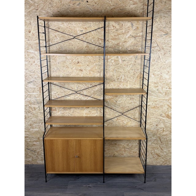 Mid-Century Ash Shelf Wall Unit from WHB Germany, 1960s For Sale - Image 3 of 18