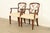 English Kindel Furniture Style Federal Carved Mahogany Armchairs, Pair For Sale - Image 3 of 14