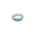 Metal Genuine 18.1 Ct Swiss Blue Topaz Full Eternity Stackable Band Size 8.5 For Sale - Image 7 of 12