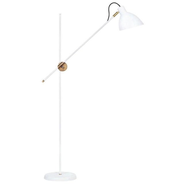 Contemporary KH#1 Floor Lamp in White Raw Brass from Konsthantverk For Sale - Image 3 of 3