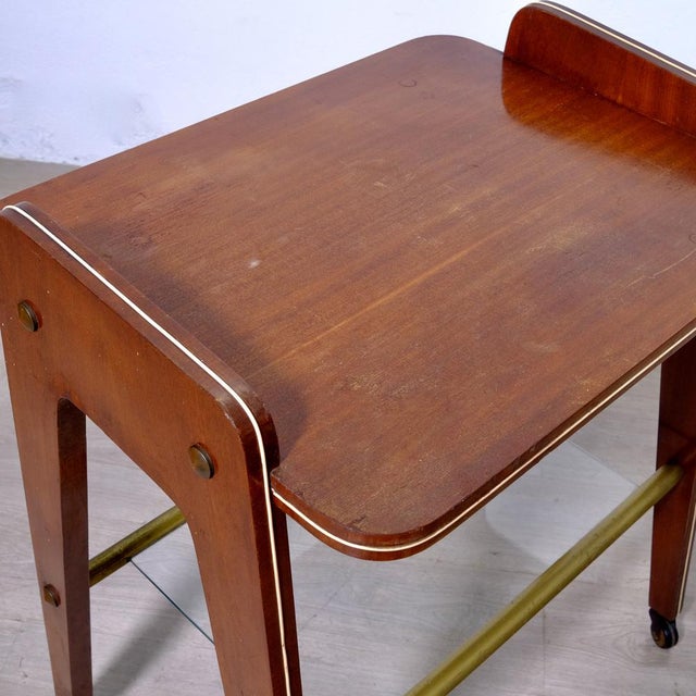 Modern Italian TV Stand, 1950s-1960s For Sale - Image 3 of 15