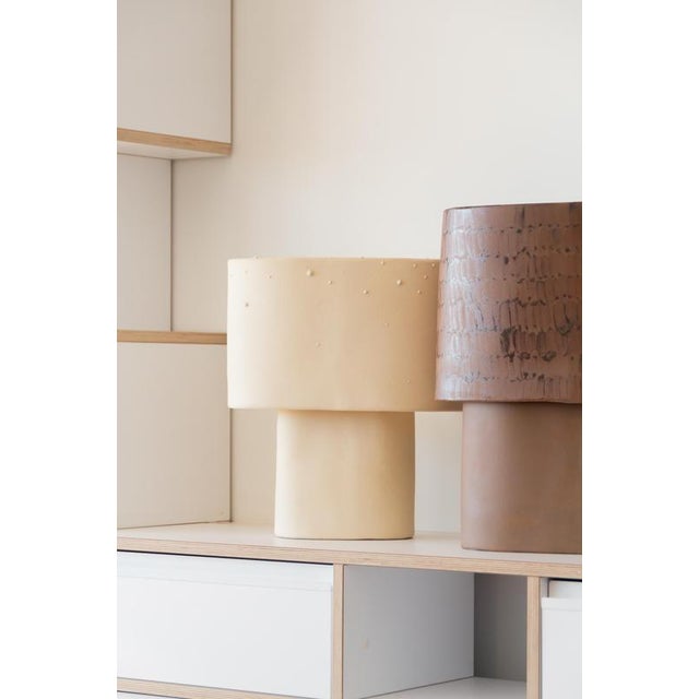 Glaze Stoneware Table Lamp by Lucas Huillet For Sale - Image 9 of 11
