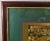 Large Vintage Ornate Gold World Map Framed & Matted Mahogany Wood Wall Picture For Sale - Image 4 of 10