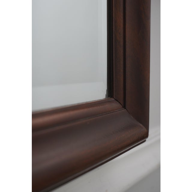 1980s Ethan Allen 18th C Mahogany Wall Mirror For Sale - Image 5 of 13