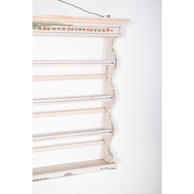 Portuguese Painted Wooden Plate Rack, 1950 For Sale - Image 4 of 10
