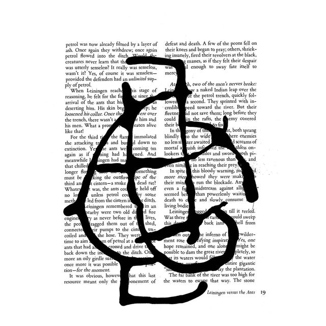 2020s Black & White Abstractions Series No. 4 – Fine Art Print For Sale - Image 5 of 5