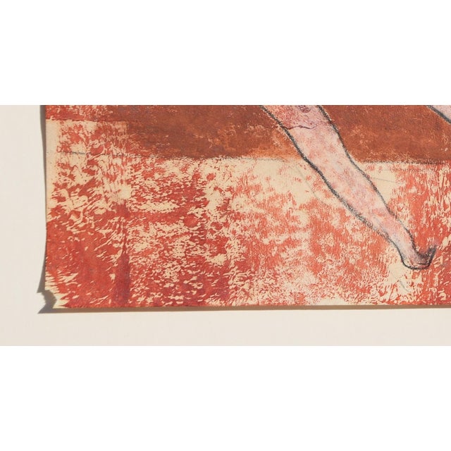 1930s Victor Bauer, Reclining Nude, 1932, Pencil & Watercolor & Paper, Framed For Sale - Image 5 of 12