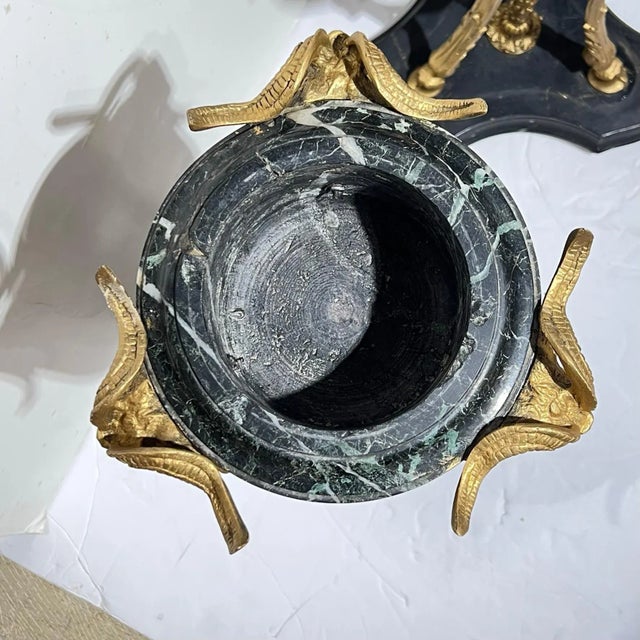 French Antique French Bronze and Marble Atheniennes in Louis XVI Style - A Pair For Sale - Image 3 of 12