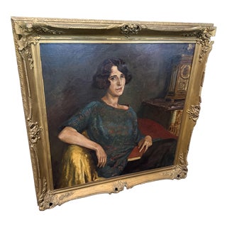 Portrait, 1890s-1910s, Oil on Canvas, Framed For Sale