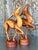 Vintage Boho Carved Wooden Gazelle - A Pair For Sale - Image 9 of 10