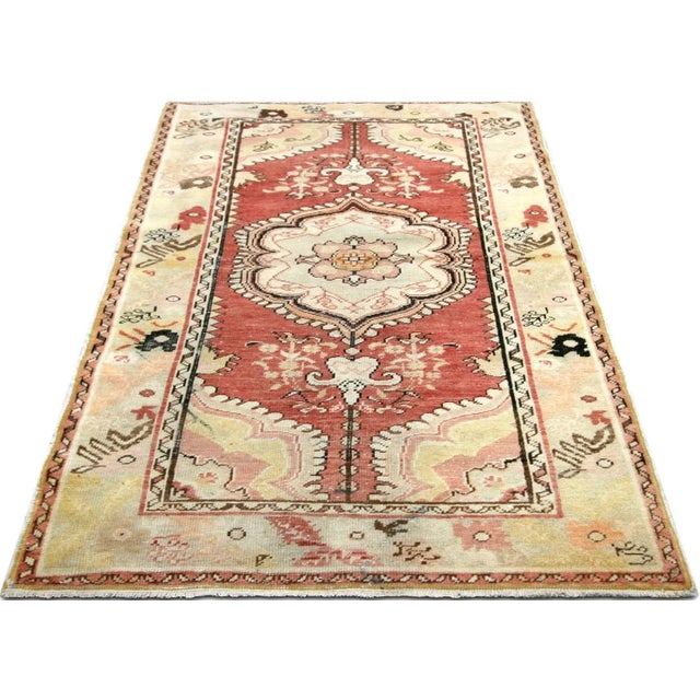 1960s 1960s Turkish Oushak Rug For Sale - Image 5 of 7