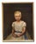 Biedermeier Artist, Child Portrait, Girl with Rose, 1840, Oil Painting on Canvas, Framed For Sale