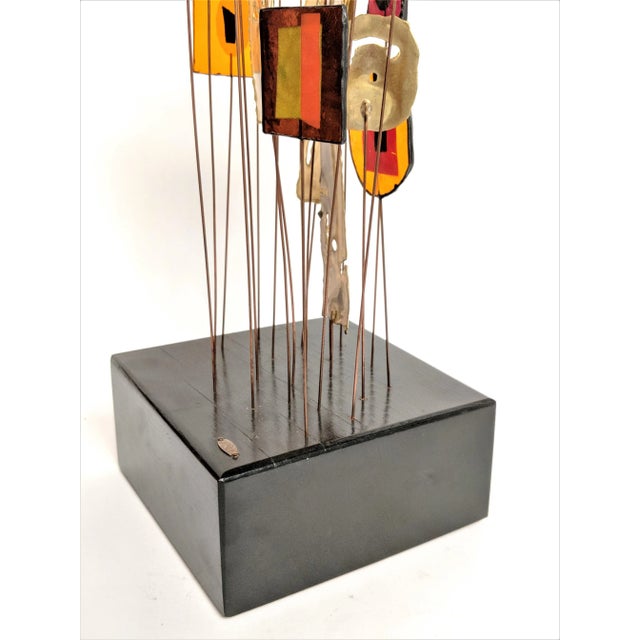 Curtis Jere Curtis Jere Brass & Acrylic "Lollypop" Sculpture For Sale - Image 4 of 13