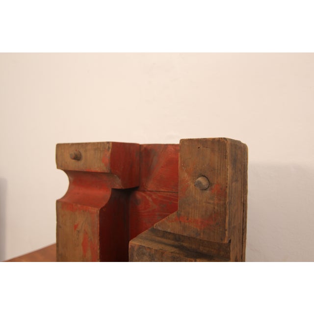 Early 20th Century Wooden Casting Pattern Object with Original Patina For Sale - Image 10 of 16