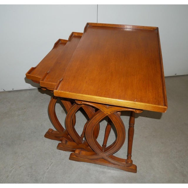 Vintage Nesting Tables, 1980s, Set of 3 For Sale - Image 12 of 16