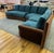 1980s 1980s Large Serpentine Sectional Styled After Vladimir Kagan. Newly Upholstered. For Sale - Image 5 of 9