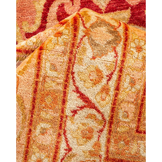 Textile Mogul Hand-Knotted Area Rug - Orange, 10' 1" x 14' 3" For Sale - Image 7 of 8