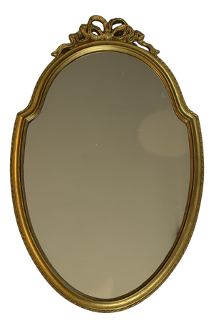 Louis XVI Style Oval Gilded Mirror