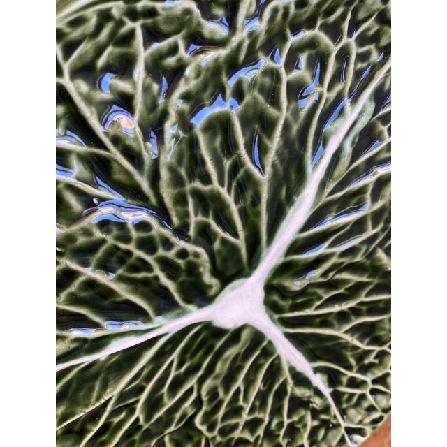 Large Earthenware Tureen in the shape of Cabbage Leaves, 1970s For Sale - Image 6 of 18