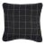 Schumacher Colorado 22" Pillow in Charcoal/Nickel For Sale