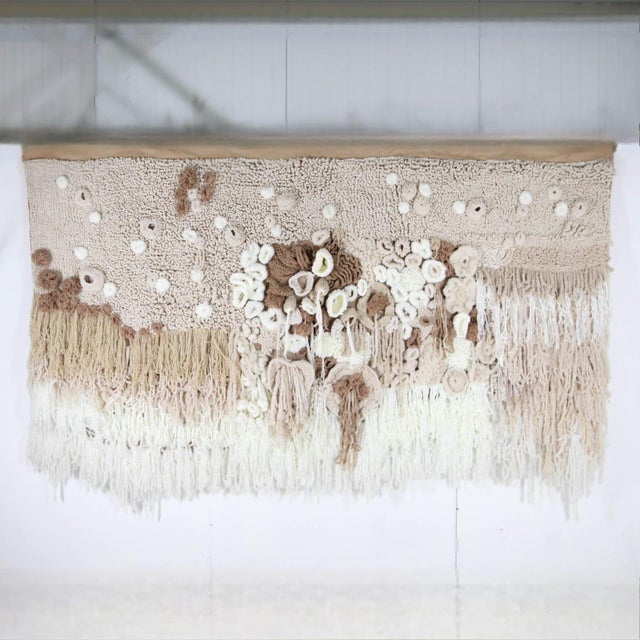 Large Horizontal Tapestry in Cotton and Wool For Sale - Image 13 of 13