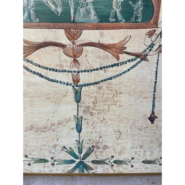 Cream 1990s Vintage Ballard Designs Neoclassical Picture on Wood, Framed For Sale - Image 8 of 12